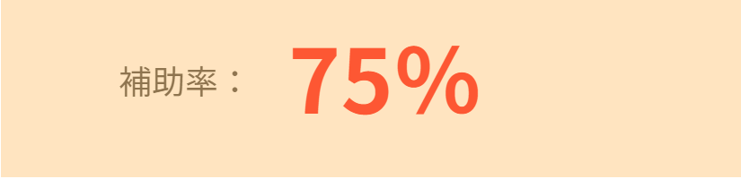 補助率75％
